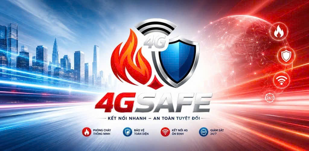 Banner thương hiệu 4GSAFE – Kết nối nhanh, an toàn tuyệt đối