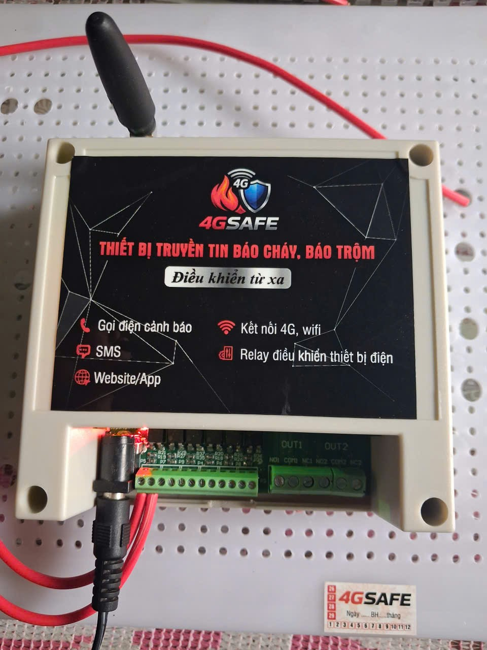 Thiết bị 4GSAFE hoàn thiện đang chạy thử nghiệm